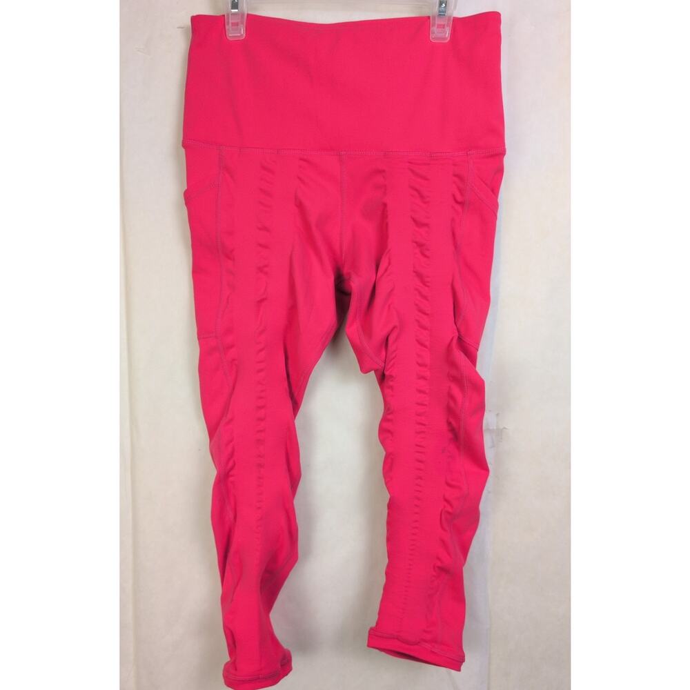 Sweetflexx pink resistance band legging Size 8 Workout Gym Sculpting Slimming